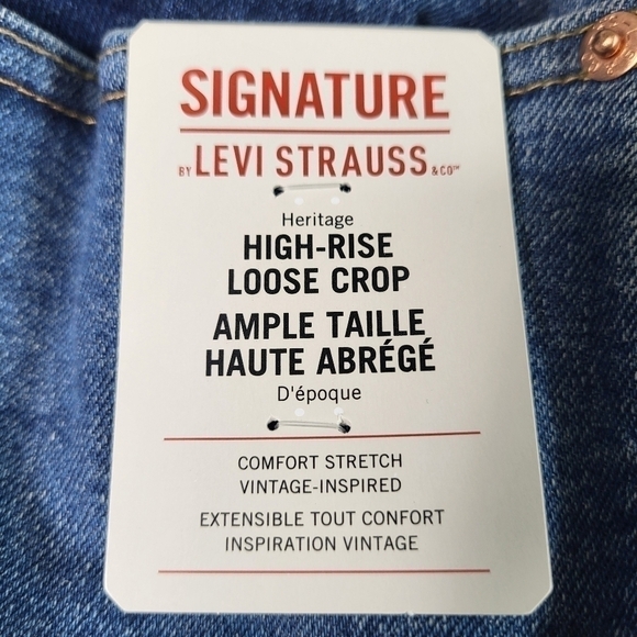 Levi’s Cropped Heritage Plus Size Blue Jeans. Straight Loose Fit. 28W - Picture 14 of 14